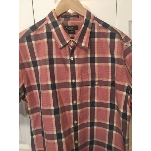 Eddie Bauer Men's TL Tall Large Relaxed Fit Long Sleeve Collar Shirt Button-Down - Picture 3 of 6